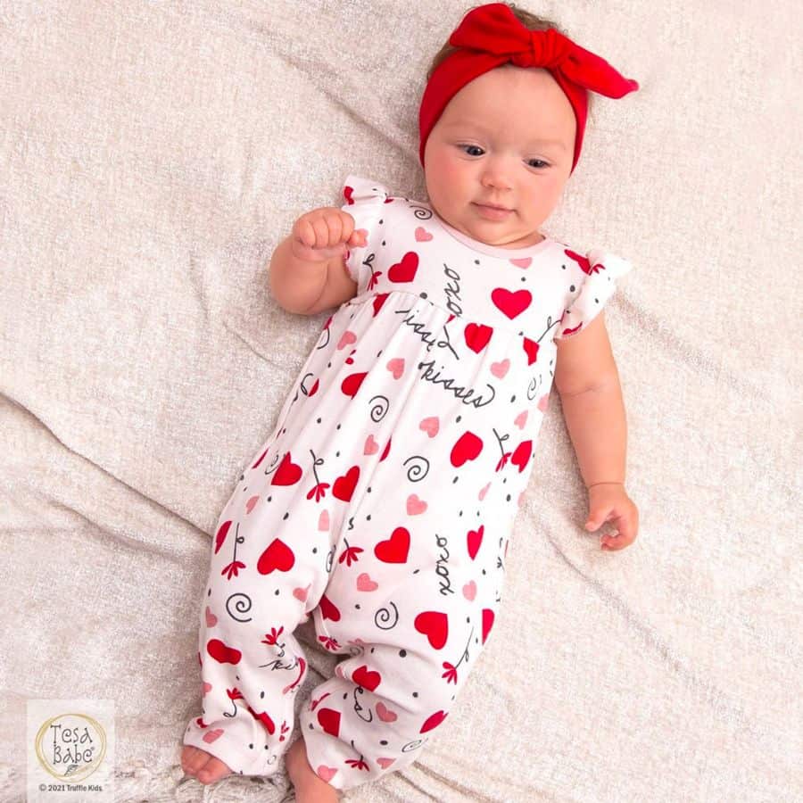 Newborn baby clearance girl valentine outfit